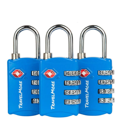 TravelMore Luggage Locks TSA Approved, 4-Digit Travel Combination Locks