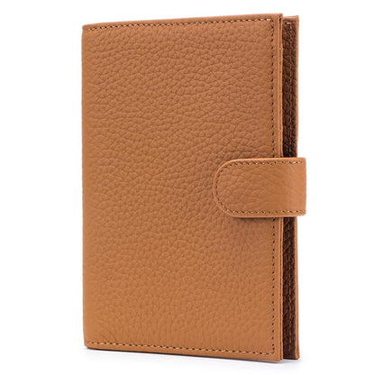 Leather RFID Slim Passport Holder for Travel Women, Gift Ready