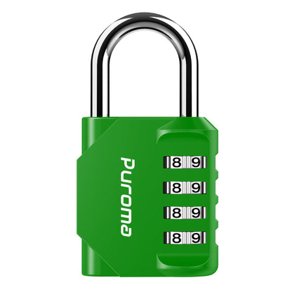Puroma 2 Pack Combination Lock Locker 4 Digits Combo Padlock Gym Pink