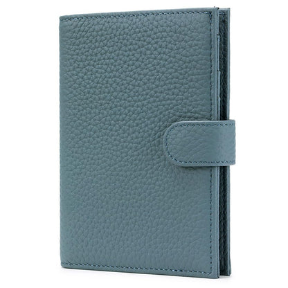 Leather RFID Slim Passport Holder for Travel Women, Gift Ready