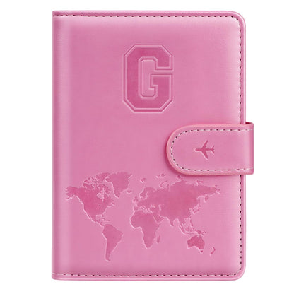 Passport Holder Cover Initial Letter A-Z Travel Wallet Personalized