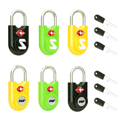 SURE LOCK Mini TSA Approved Keyed Luggage Lock – One Key Opens All, Fits Tight Zipper Gaps & Small Pull Holes, Compact Travel Lock for Suitcases, Backpacks & Handbags