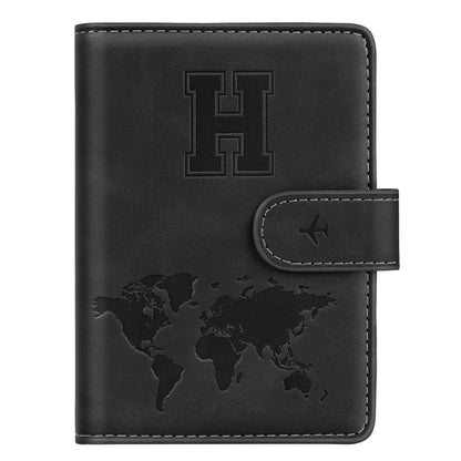 Passport Holder Cover Initial Letter A-Z Travel Wallet Personalized