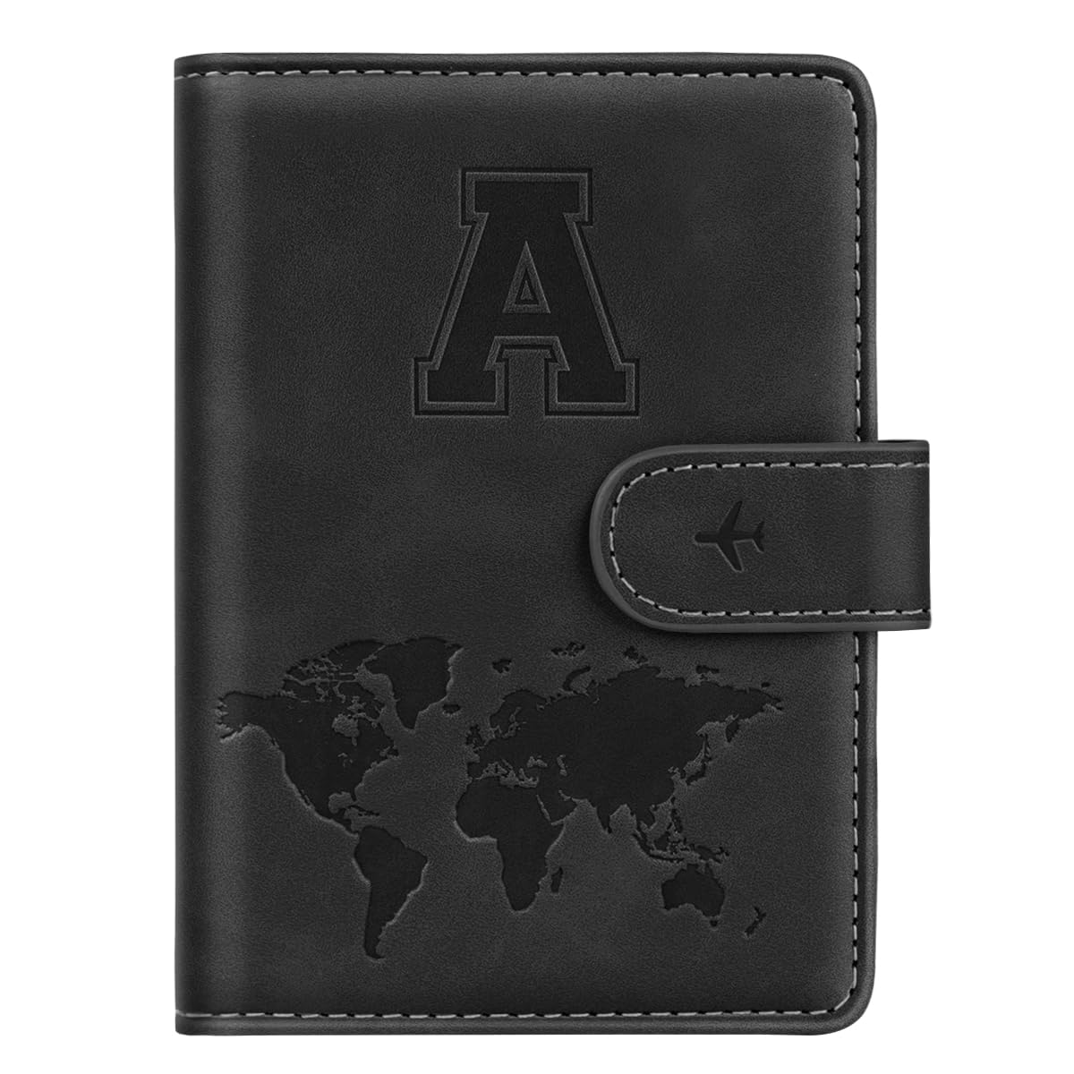 Passport Holder Cover Initial Letter A-Z Travel Wallet Personalized