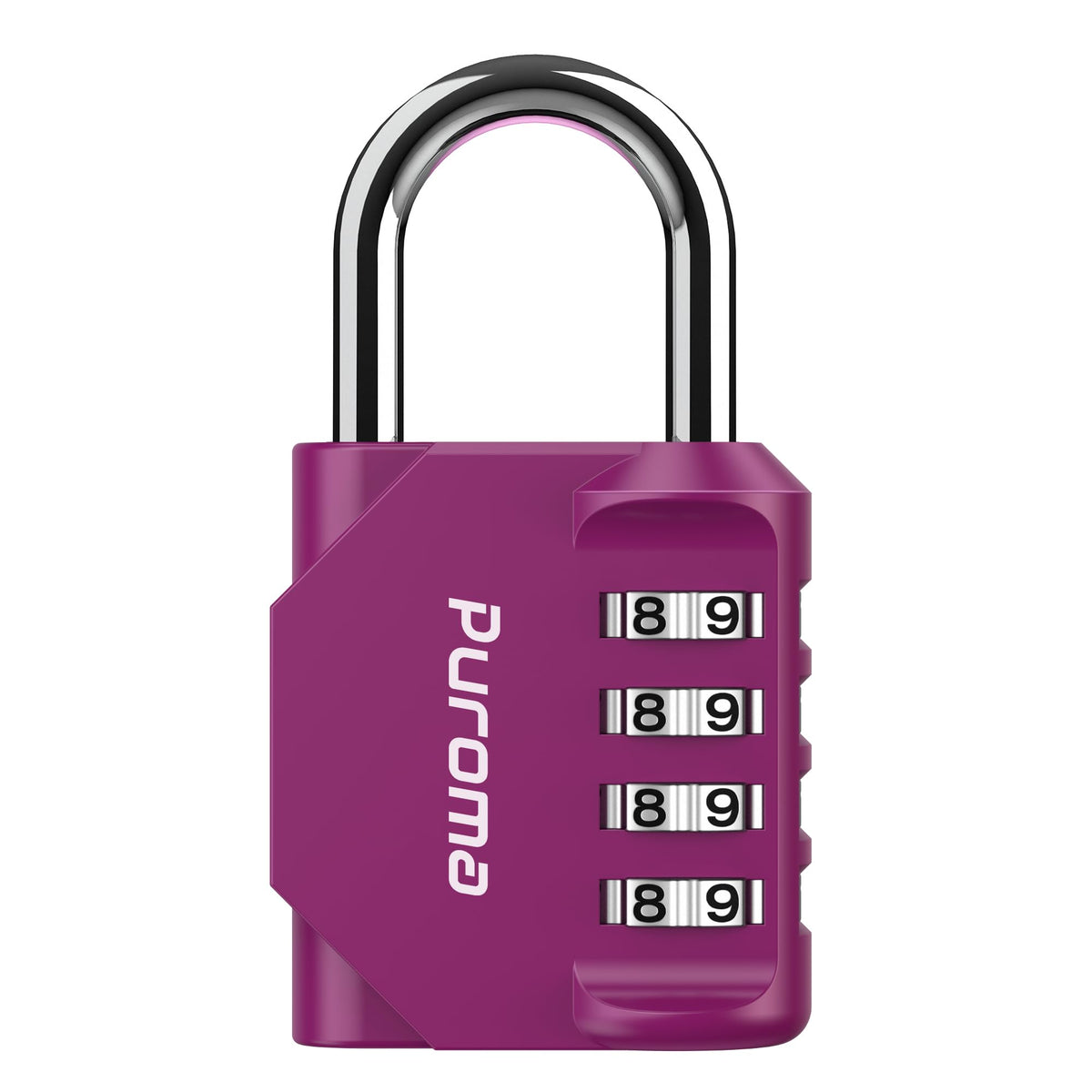 Puroma 2 Pack Combination Lock Locker 4 Digits Combo Padlock Gym Pink