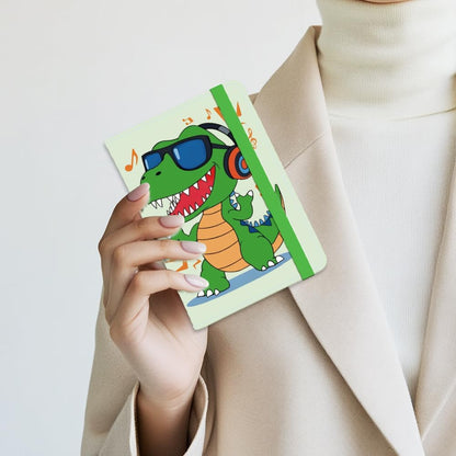 Cute Cool Dino Passport Holder for Travel, 5.9" x 4.3"