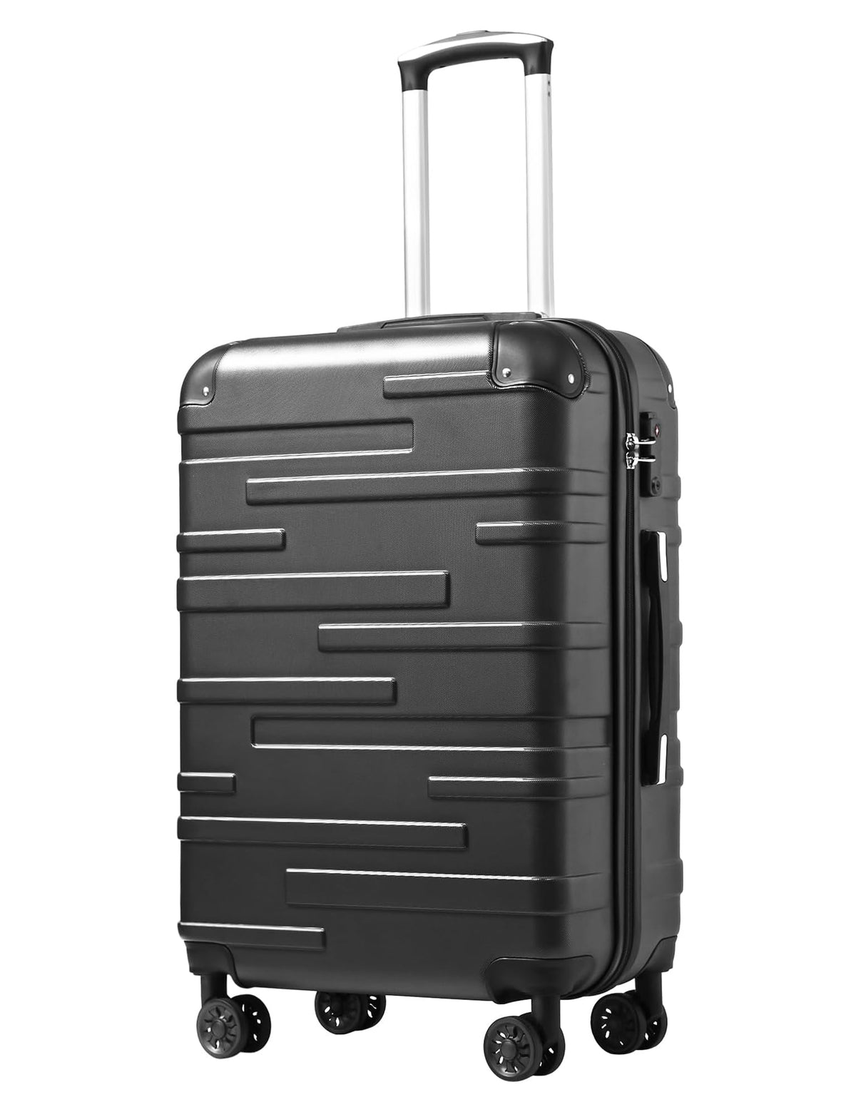 Coolife Hardside ABS Luggage, TSA Lock, Spinner Wheels, 3-Piece Set