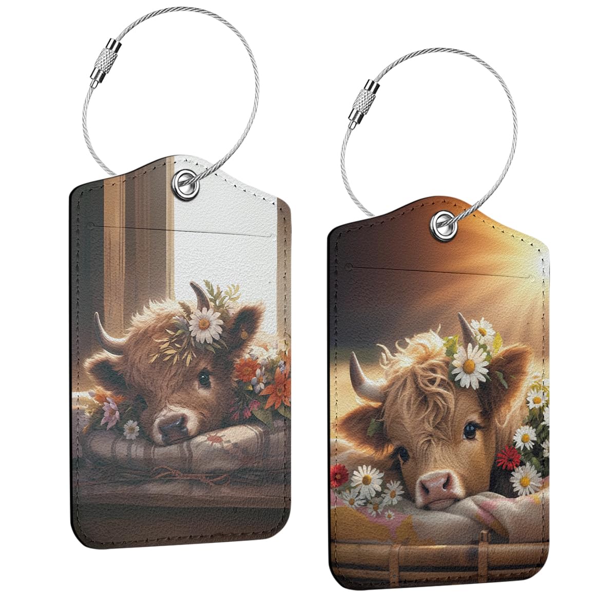 Funny Luggage Tag, Quotes Suitcase Tags with Privacy Flap Metal Loop