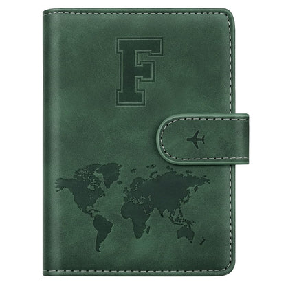 Passport Holder Cover Initial Letter A-Z Travel Wallet Personalized