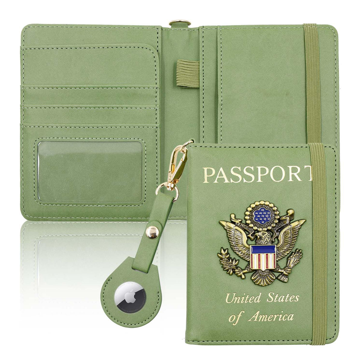 Passport Holder for Travel,Passport Cover Case with RFID (purple)