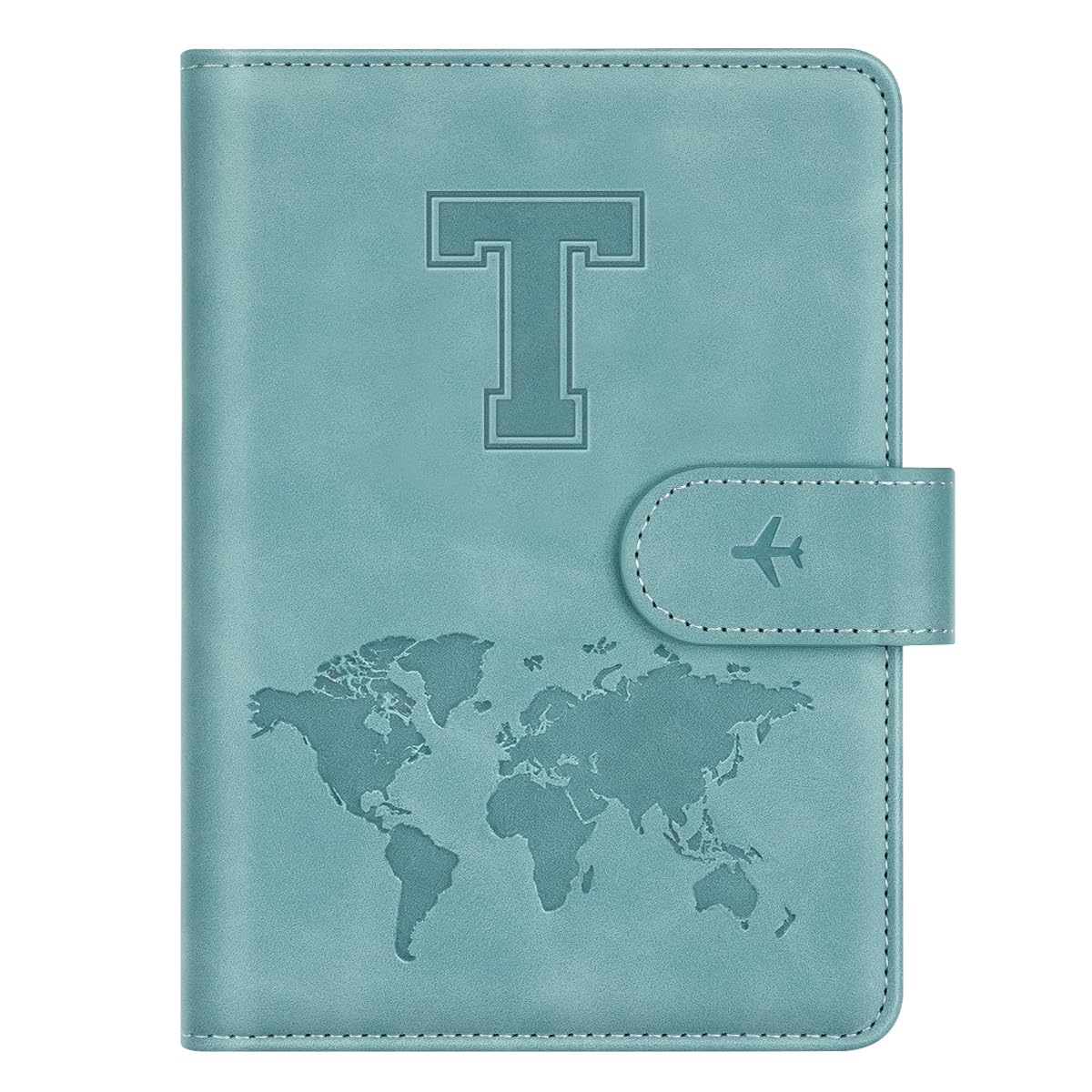 Passport Holder Cover Initial Letter A-Z Travel Wallet Personalized