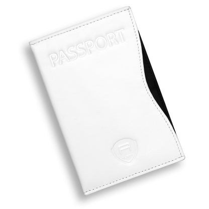Alban RFID Passport Holder for Women & Men, Genuine Leather Passport Cover