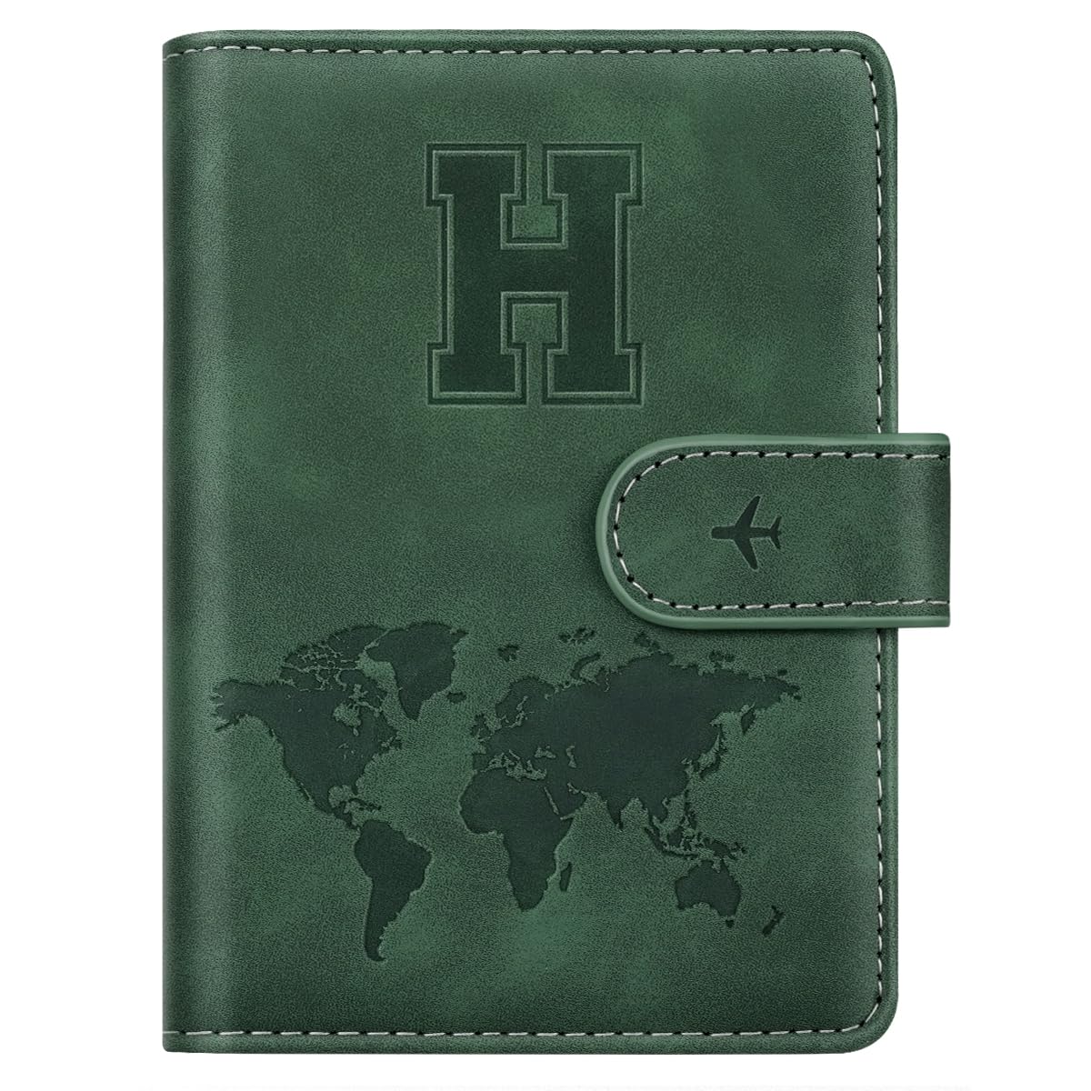 Passport Holder Cover Initial Letter A-Z Travel Wallet Personalized