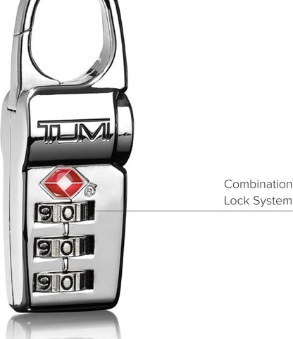 TUMI - TSA Lock Box - Combination Lock for Luggage & Backpack - TSA-Approved Locks - Travel Security Accessories - Set of 3 - Black/Silver/Red