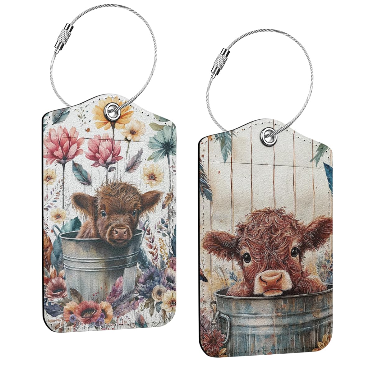 Funny Luggage Tag, Quotes Suitcase Tags with Privacy Flap Metal Loop