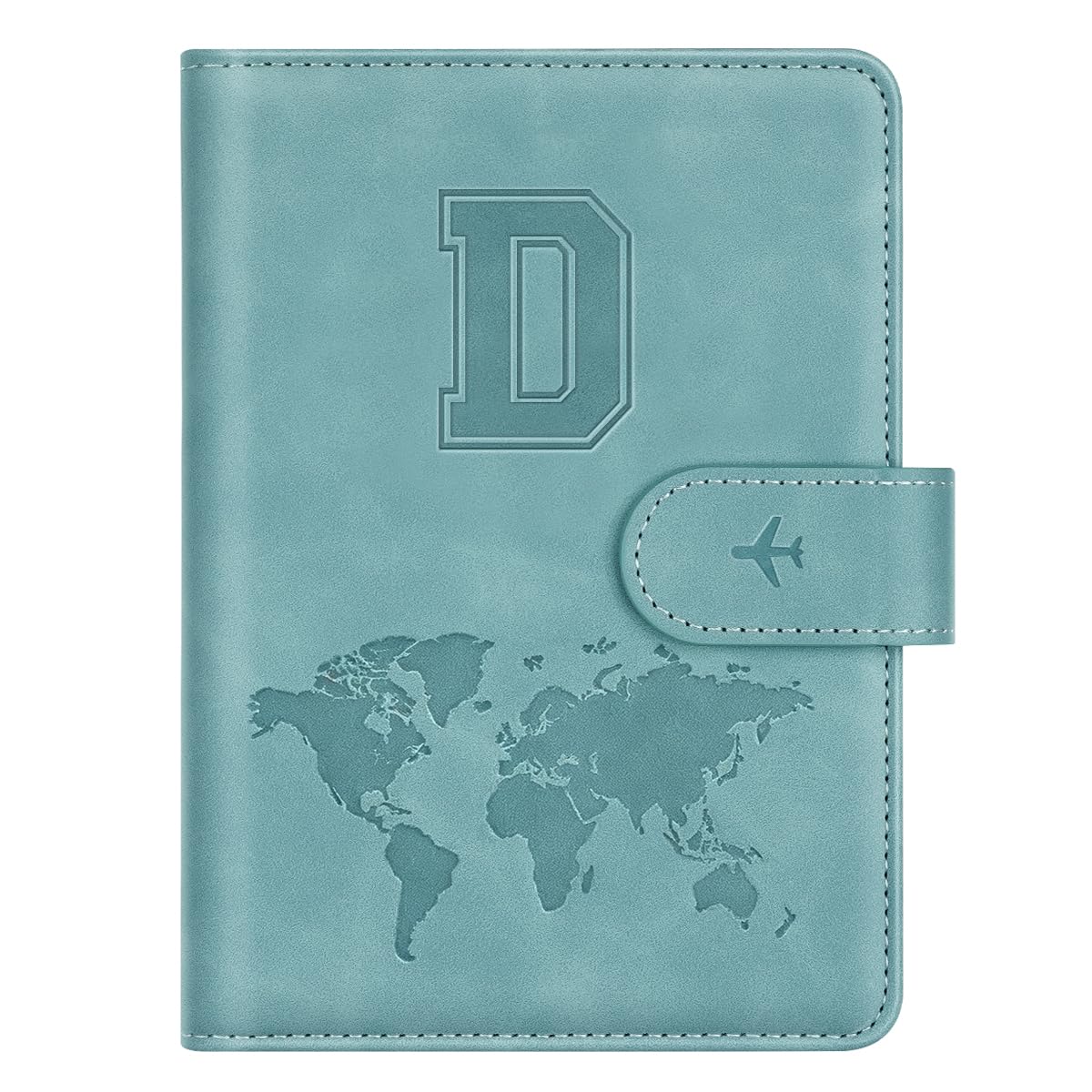 Passport Holder Cover Initial Letter A-Z Travel Wallet Personalized