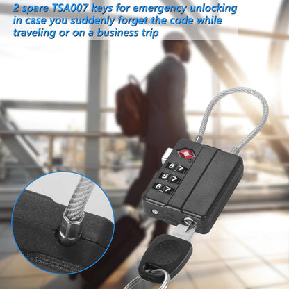 TSA Locks for Luggage, 2 PCS, Small Combination Lock