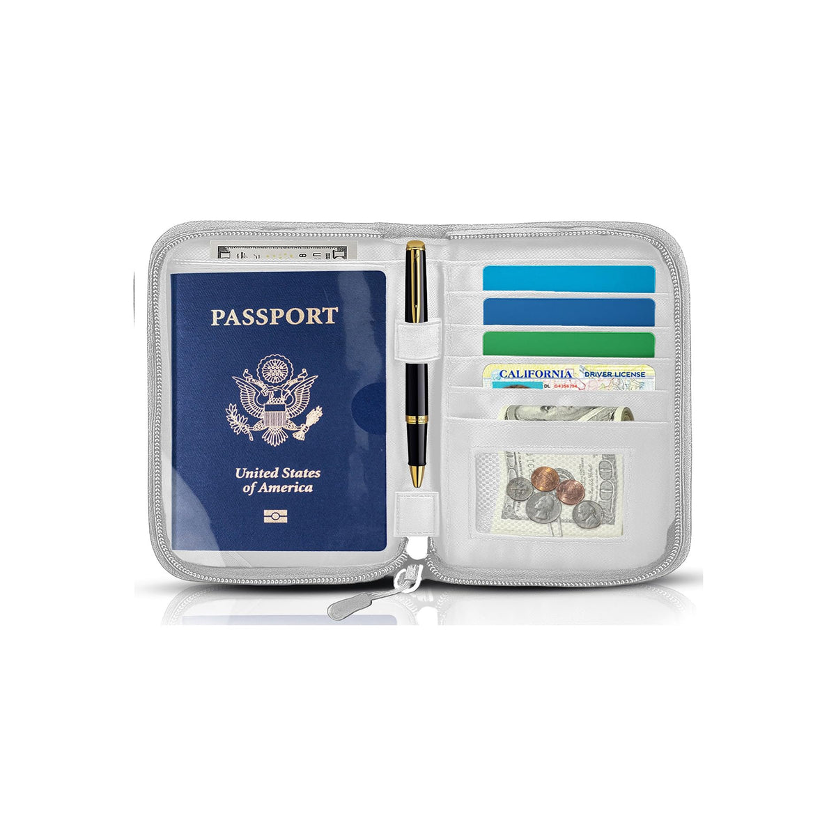 Passport Holder for Travel, RFID Blocking Wallet for Couples Men and Family