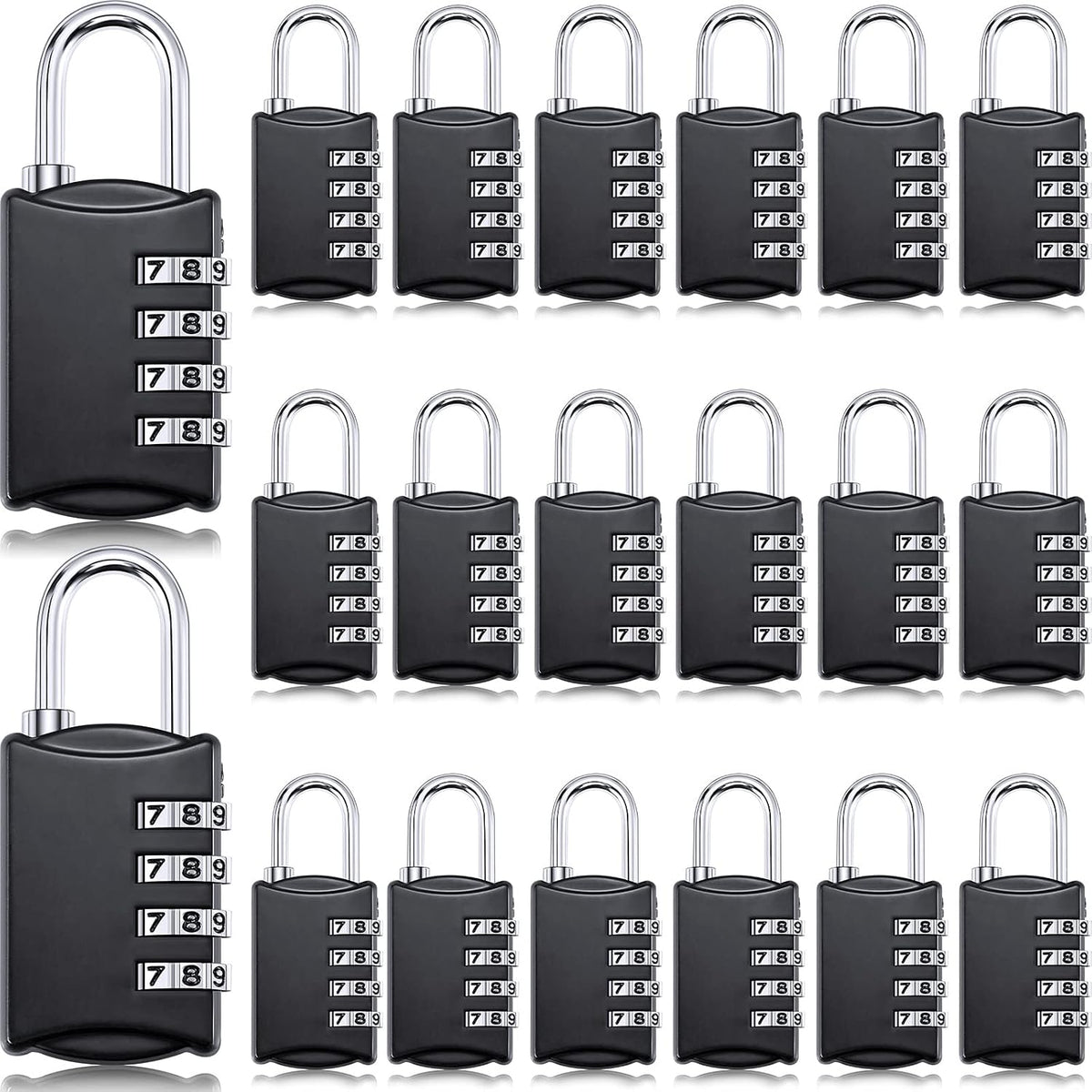 Moxweyeni 20 Pcs 4 Digit Combination Locks Small Combo for Luggage