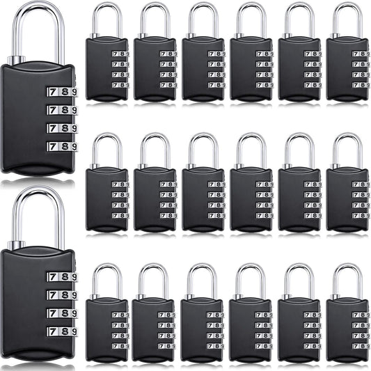 Moxweyeni 20 Pcs 4 Digit Combination Locks Small Combo for Luggage