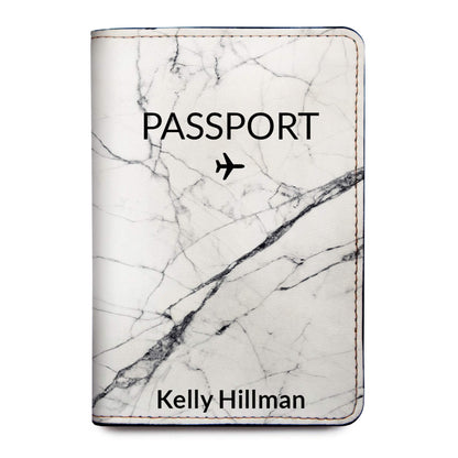 Personalized Passport Holder - Custom Vegan Leather RFID Passport Cover