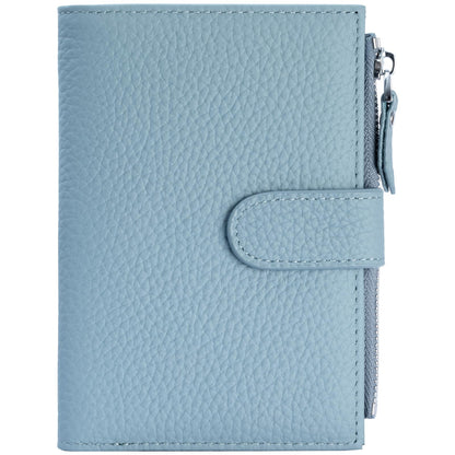 Passport wallet and Card Slot Combo RFID Blocking Leather Travel Passport Wallet for Men and Women with Zippered Coins Pocket Passport holder, Deep Green
