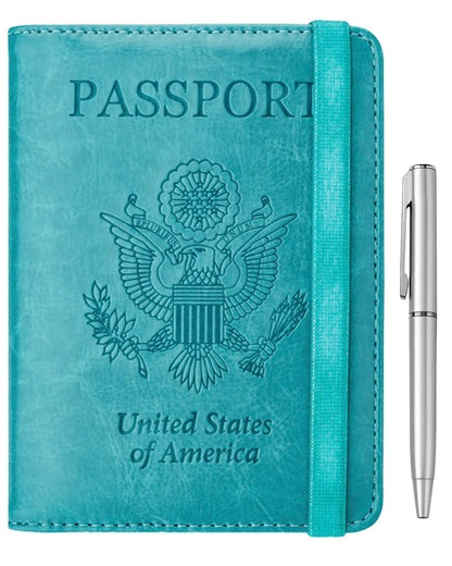 WALNEW Passport Holder for Travel, RFID Passport Wallet, Travel Essentials
