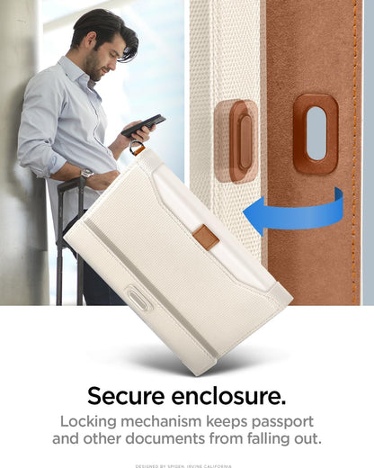 Spigen Life Passport Card Cover Holder, RFID Blocking