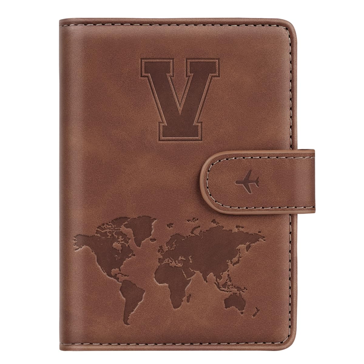 Passport Holder Cover Initial Letter A-Z Travel Wallet Personalized