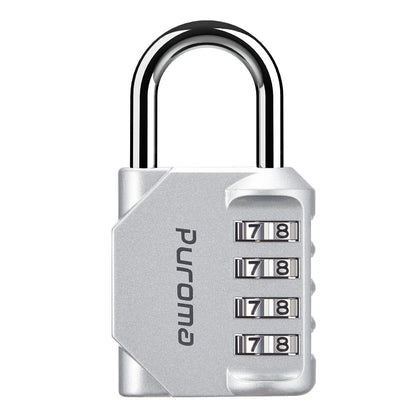 Puroma 2 Pack Combination Lock Locker 4 Digits Combo Padlock Gym Pink