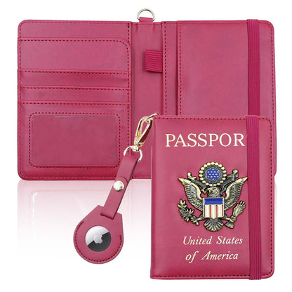 Passport Holder for Travel,Passport Cover Case with RFID (purple)