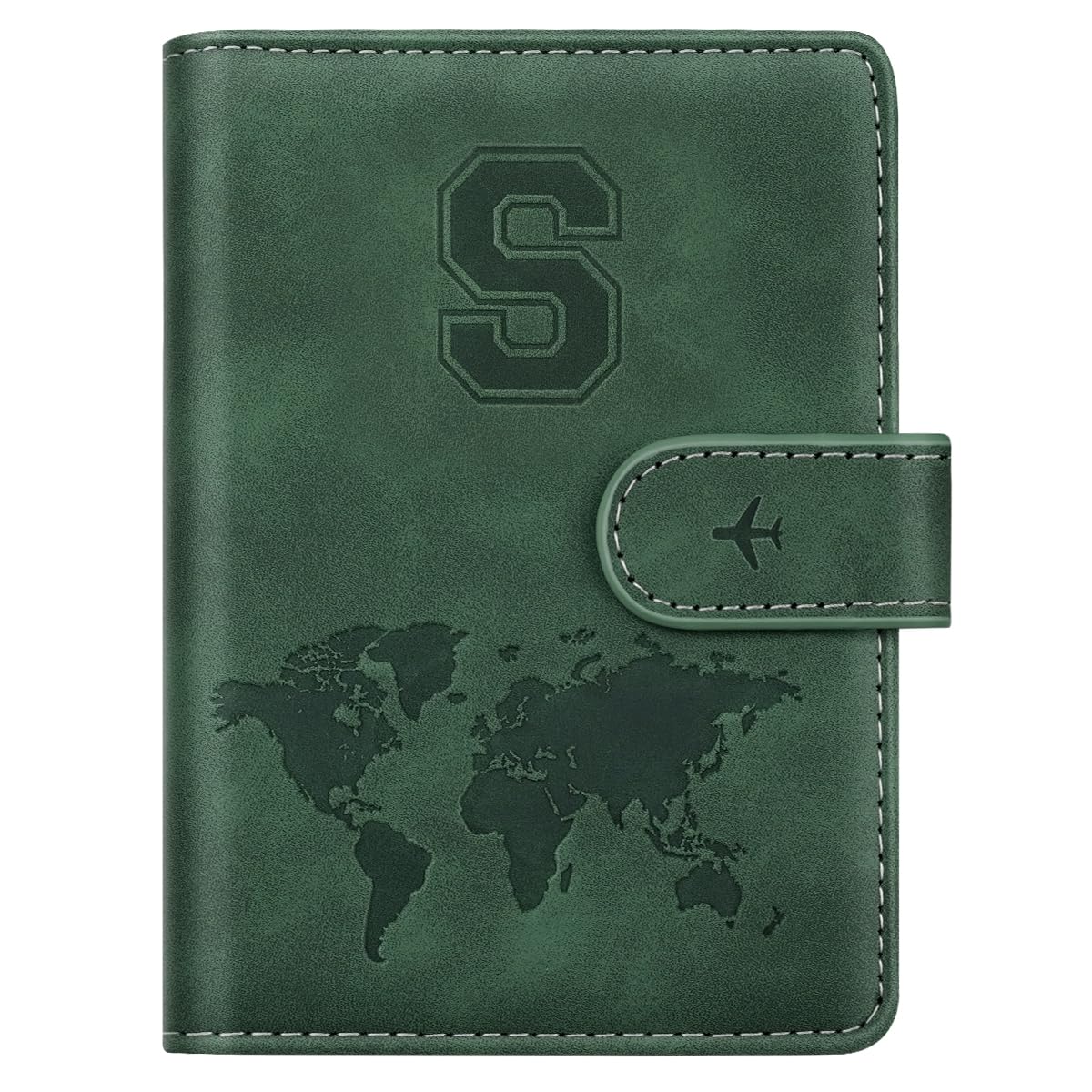 Passport Holder Cover Initial Letter A-Z Travel Wallet Personalized