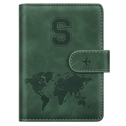 Passport Holder Cover Initial Letter A-Z Travel Wallet Personalized