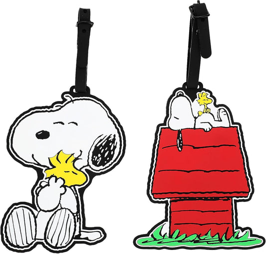 Peanuts Snoopy and Woodstock 2pk Luggage Tags for Travel and Everyday Use