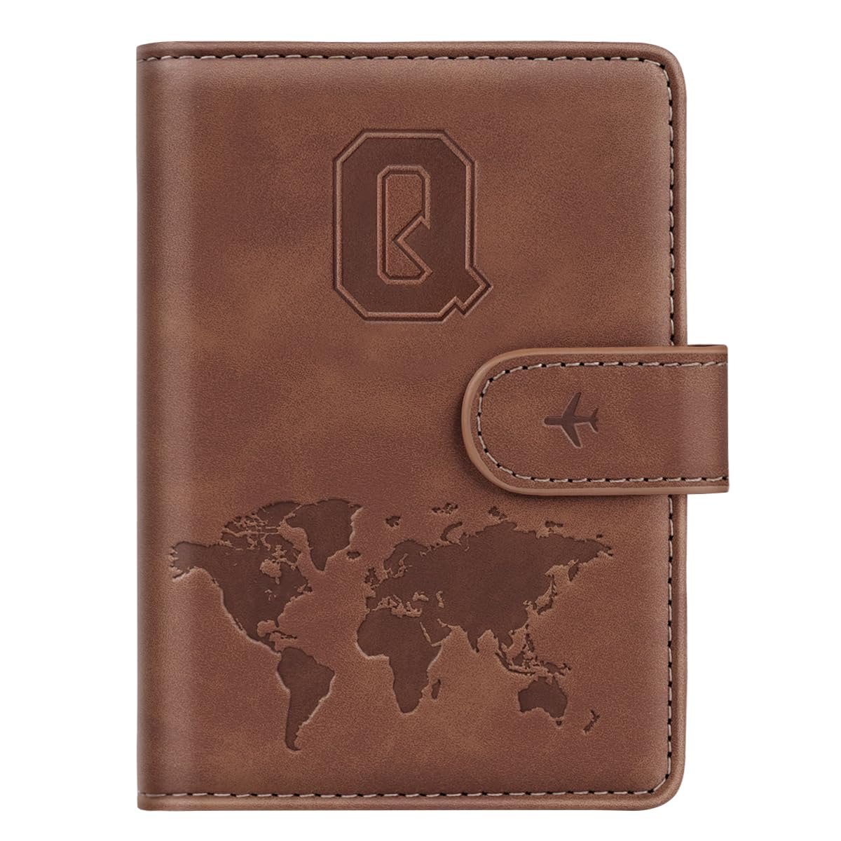 Passport Holder Cover Initial Letter A-Z Travel Wallet Personalized
