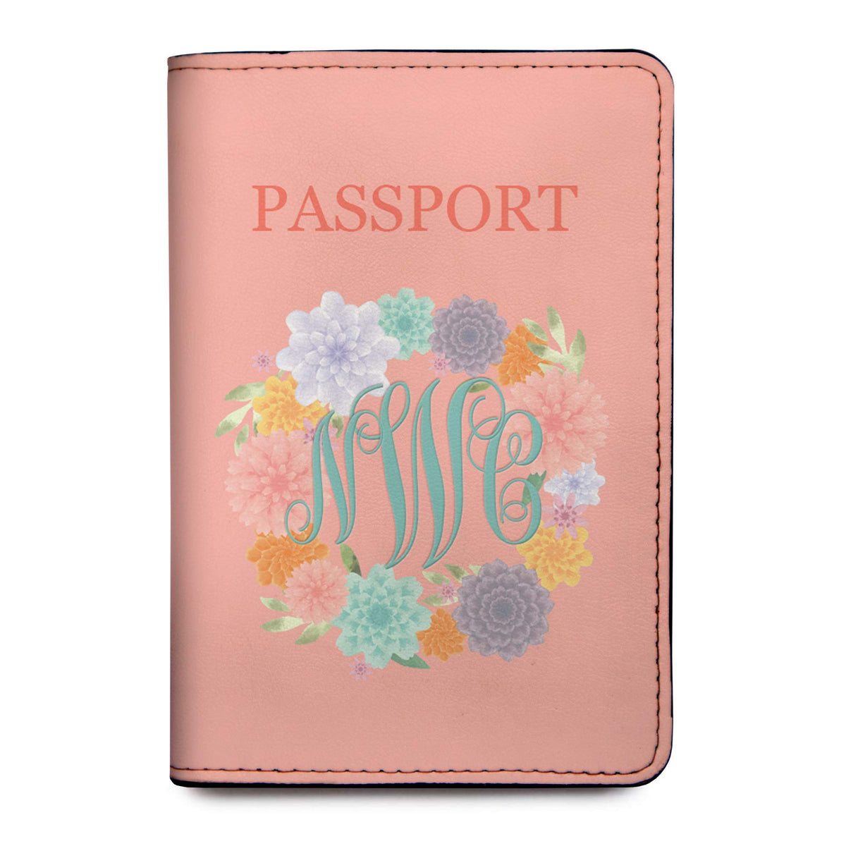 Personalized Passport Holder - Custom Vegan Leather RFID Passport Cover