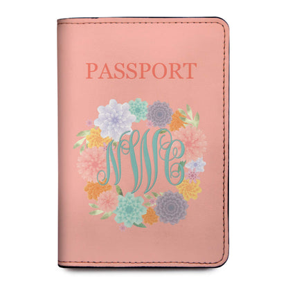 Personalized Passport Holder - Custom Vegan Leather RFID Passport Cover