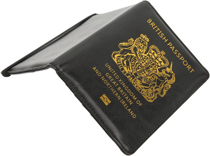 Britain Passport Cover Passport Holder Cover Leather Passport Holder UK Passport Cover for Passport, Business Cards, Credit Cards, Boarding Passes