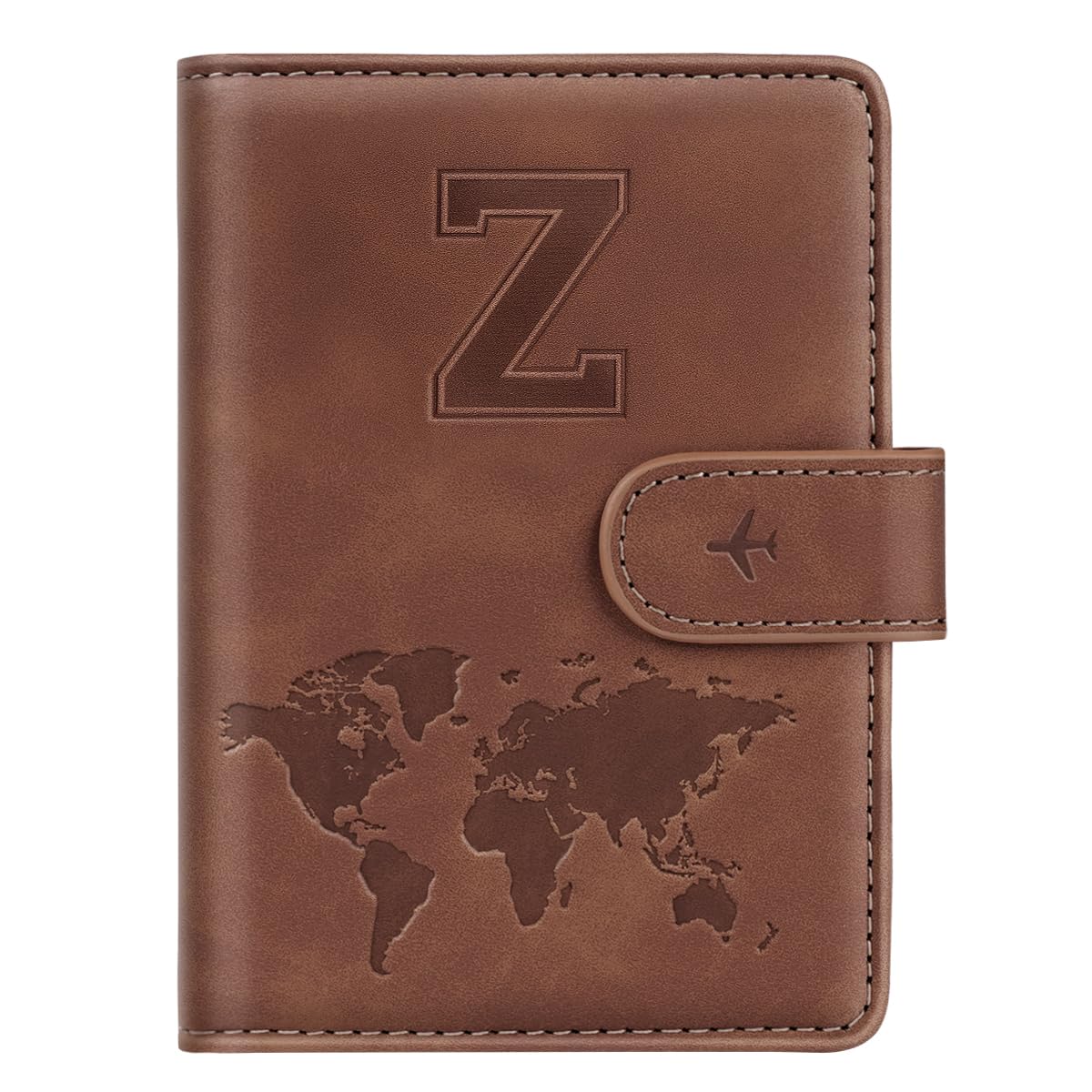 Passport Holder Cover Initial Letter A-Z Travel Wallet Personalized