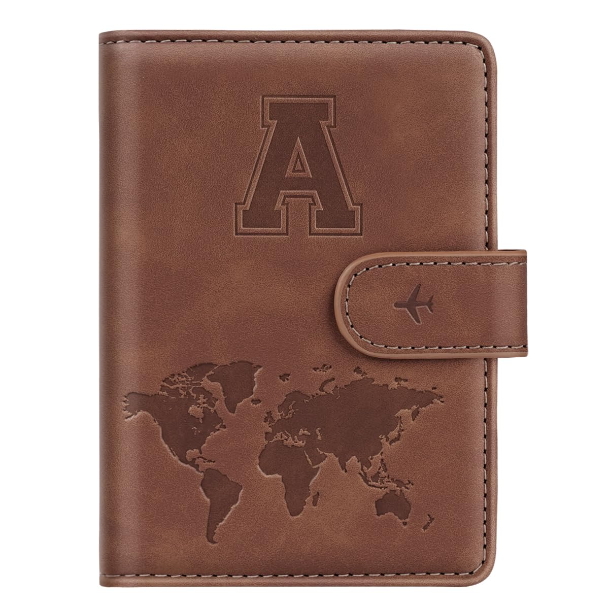 Passport Holder Cover Initial Letter A-Z Travel Wallet Personalized