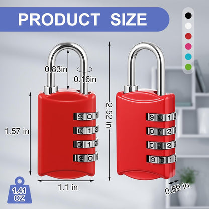 Moxweyeni 10 Pcs Digit Combinations Padlock Safe Cipher Lock