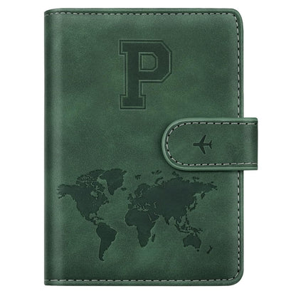 Passport Holder Cover Initial Letter A-Z Travel Wallet Personalized