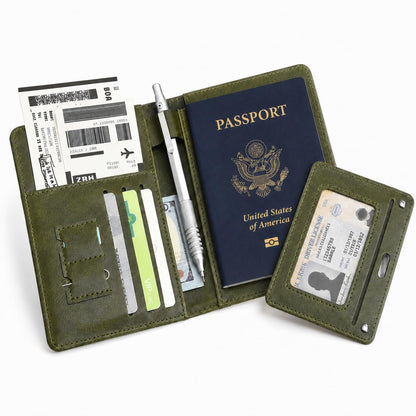 RFID Passport Holder for Travel, Slim Passport Wallet Travel