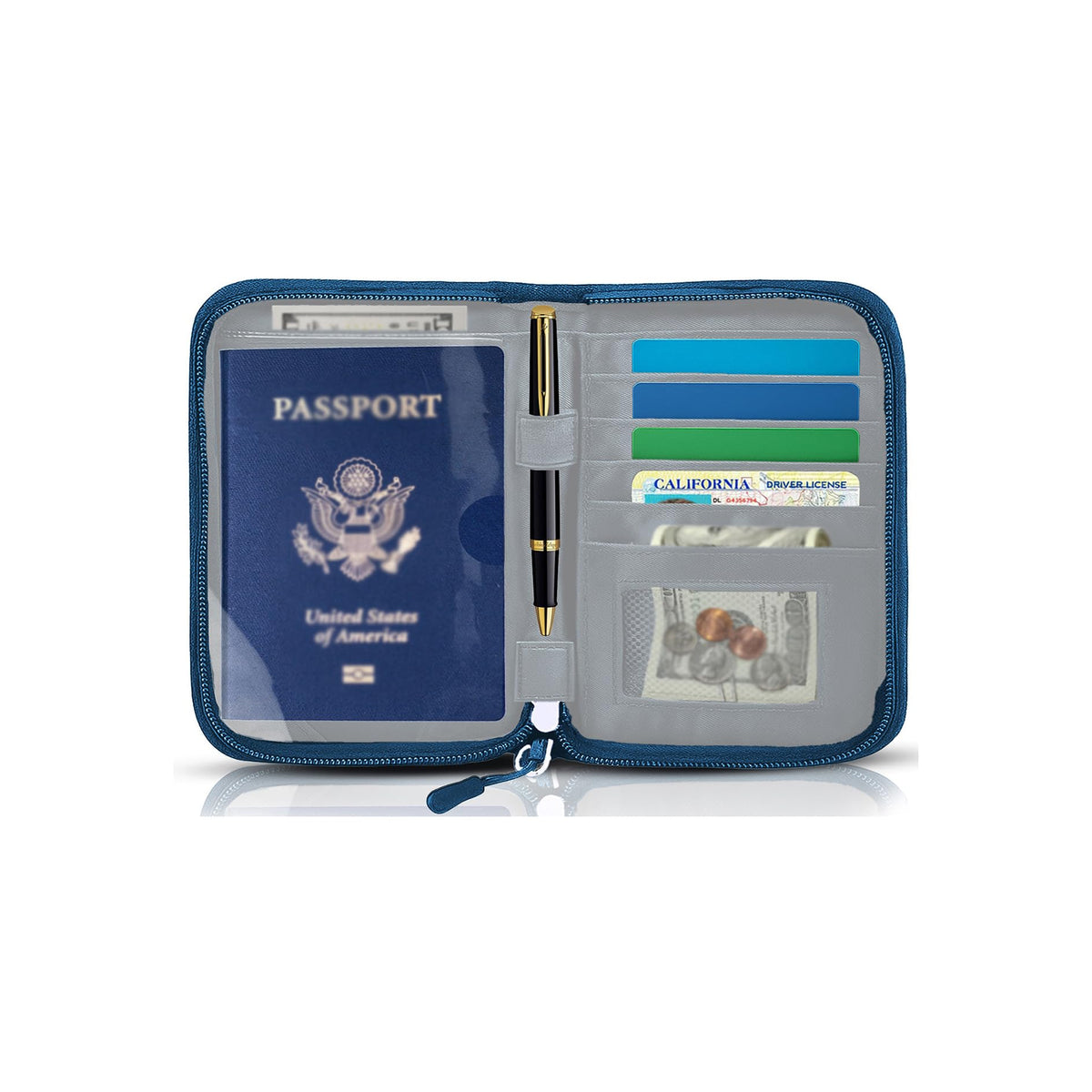 Passport Holder for Travel, RFID Blocking Wallet for Couples Men and Family