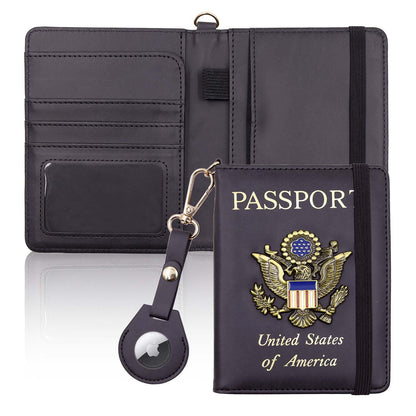 Passport Holder for Travel,Passport Cover Case with RFID (purple)