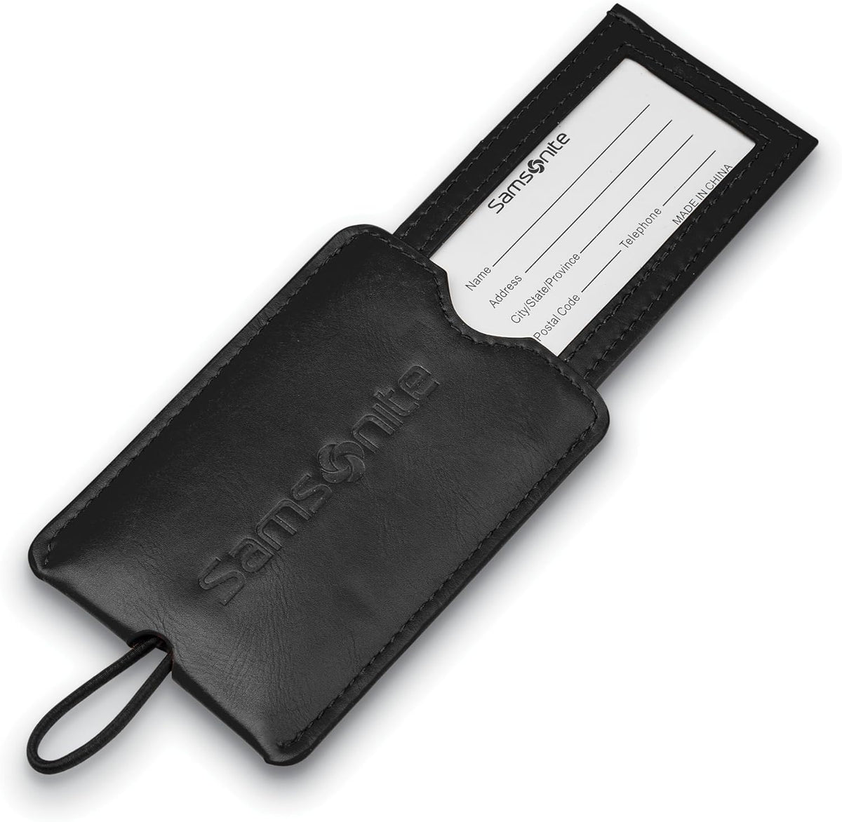 Samsonite 2-Pack Vinyl ID Tags, Black