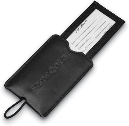 Samsonite 2-Pack Vinyl ID Tags, Black