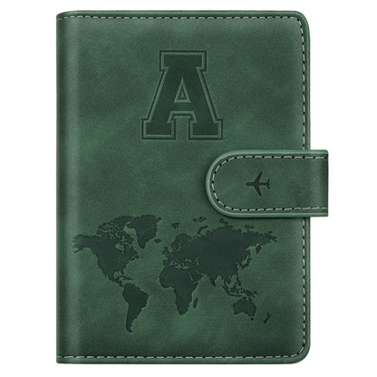 Passport Holder Cover Initial Letter A-Z Travel Wallet Personalized