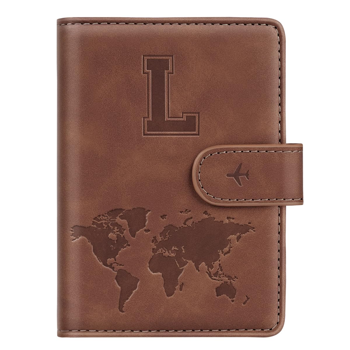 Passport Holder Cover Initial Letter A-Z Travel Wallet Personalized