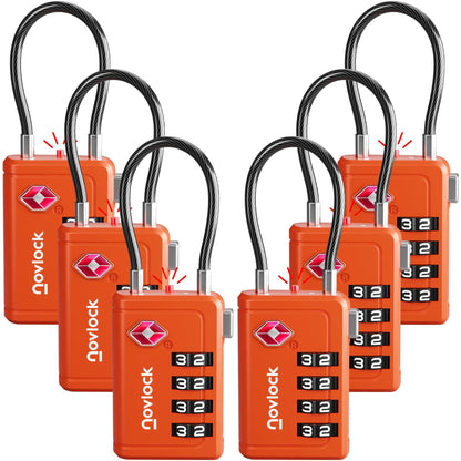 TSA Approved Luggage Locks, Travel Locks with Inspection Indicator